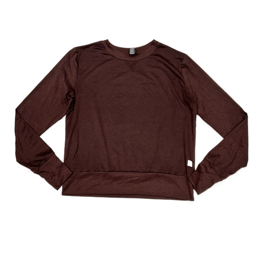 Top Long Sleeve By Vuori In Maroon, Size: Xs