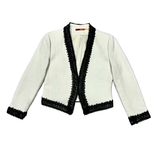 Blazer Designer By Alice + Olivia In Black & White, Size: S