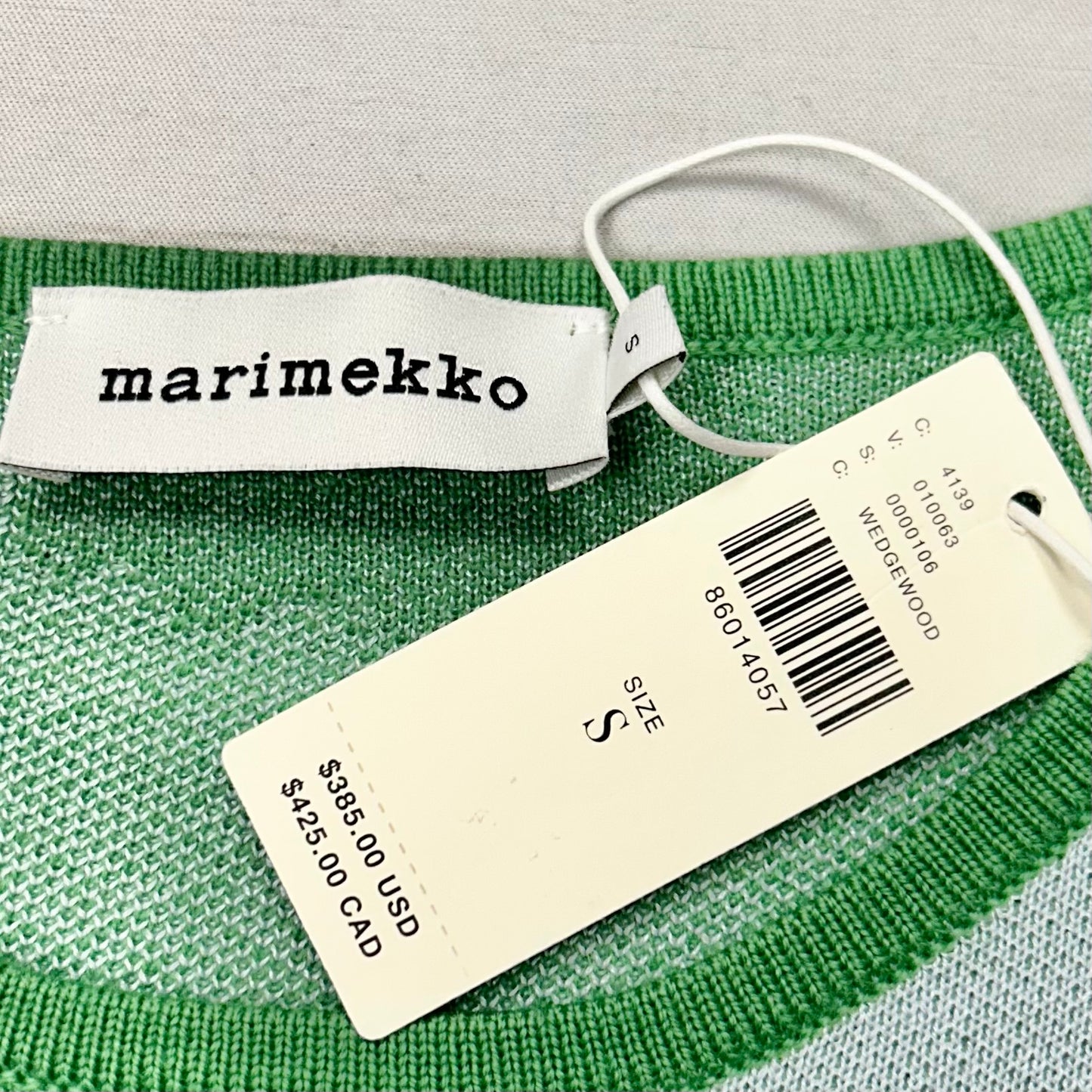 Dress Sweater By Marimekko In Blue & Green, Size: S