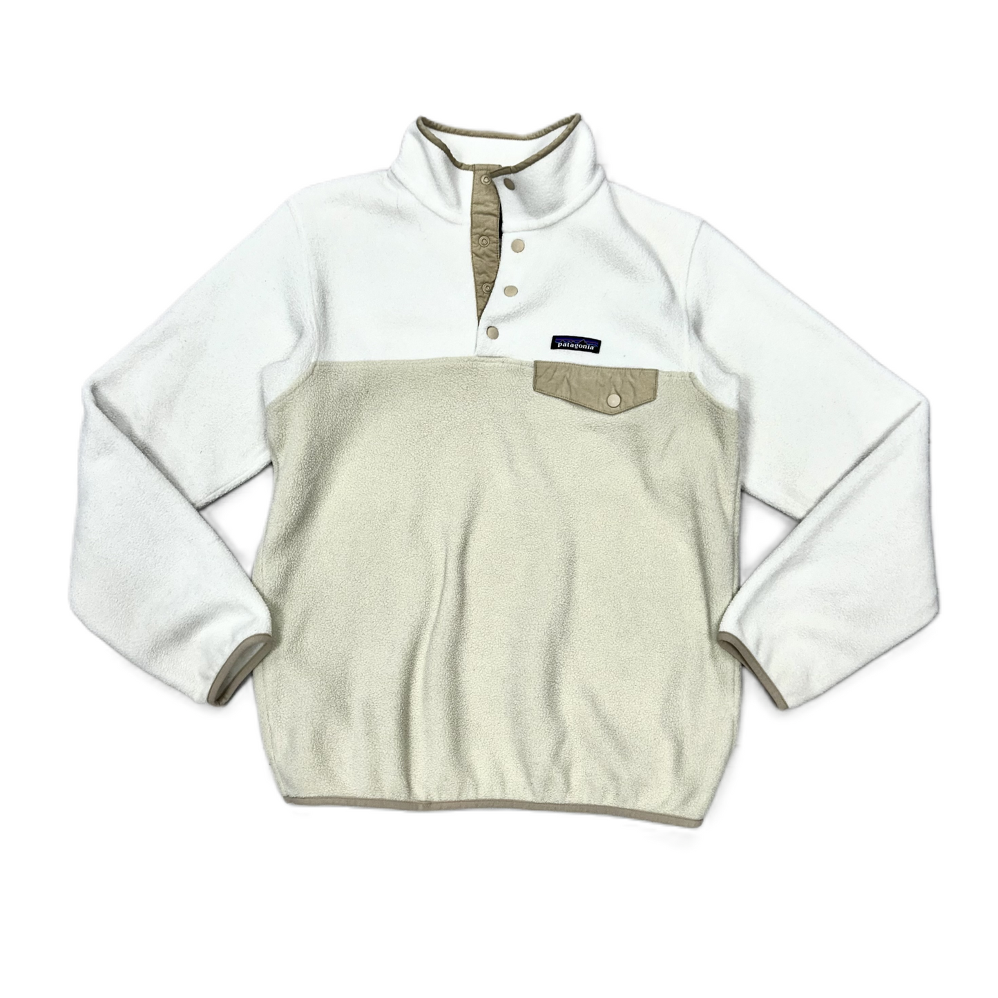 Athletic Fleece By Patagonia In Cream & White, Size: S