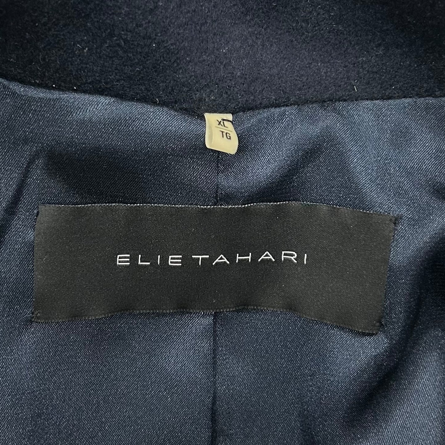 Coat Peacoat By Elie Tahari In Navy, Size: Xl