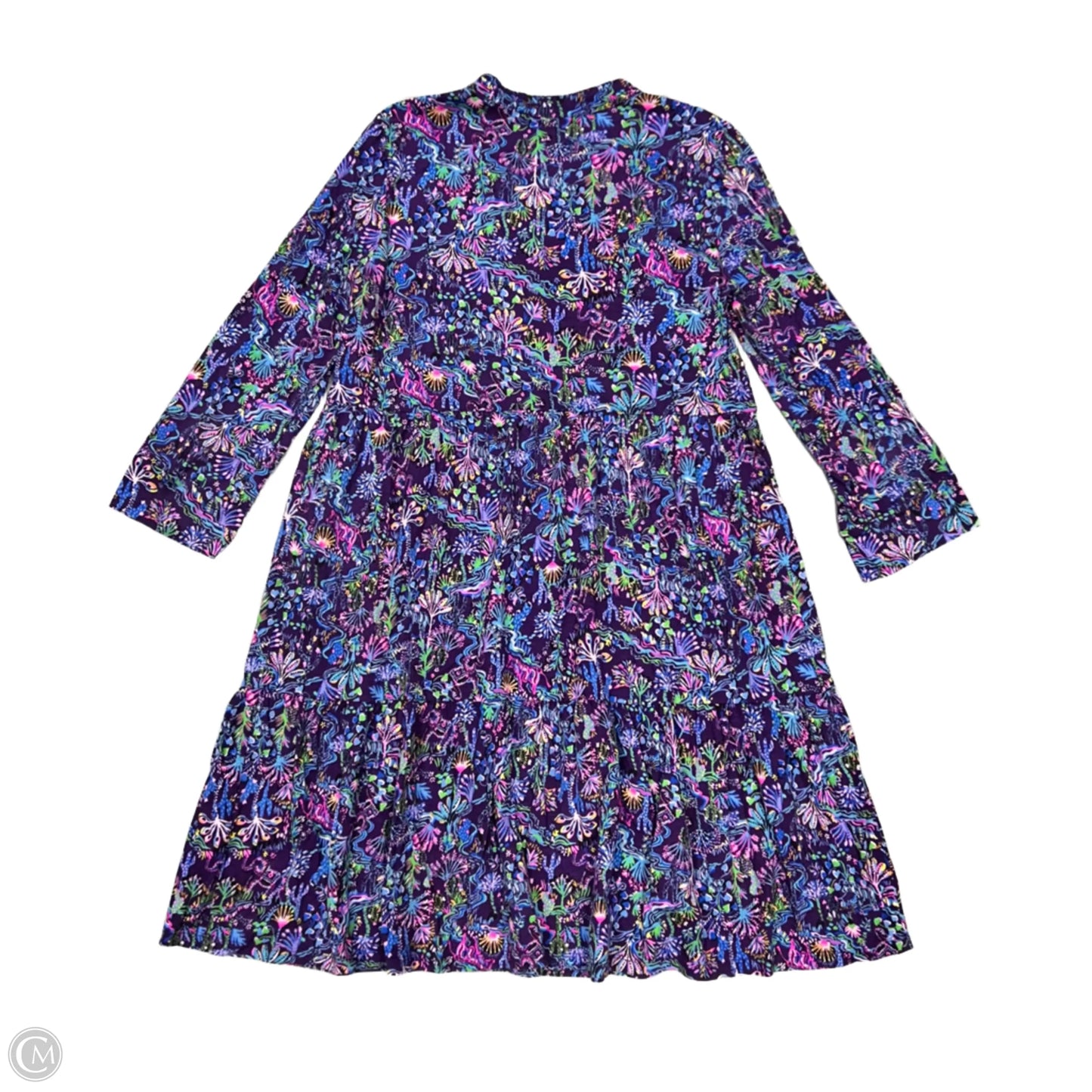 Dress Designer By Lilly Pulitzer In Blue & Purple, Size: M