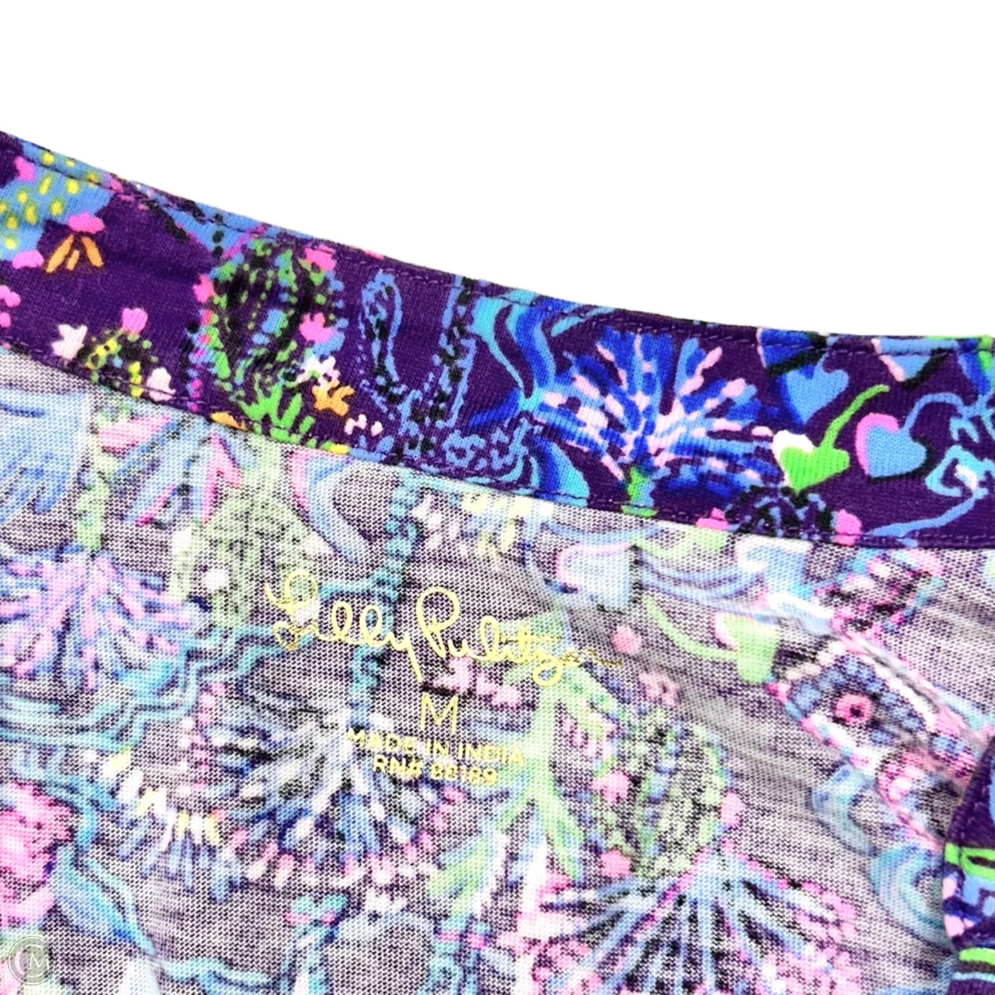 Dress Designer By Lilly Pulitzer In Blue & Purple, Size: M