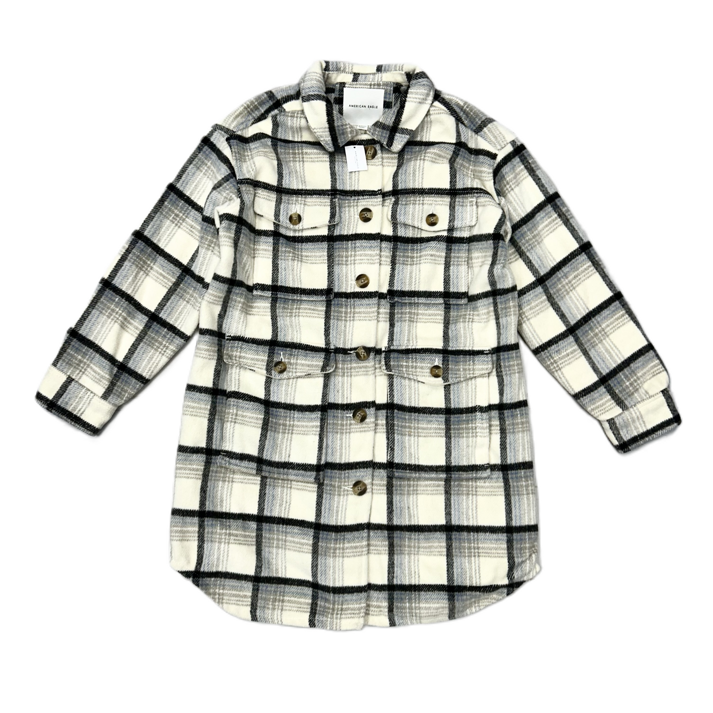 Jacket Other By American Eagle In Plaid Pattern, Size: Xs