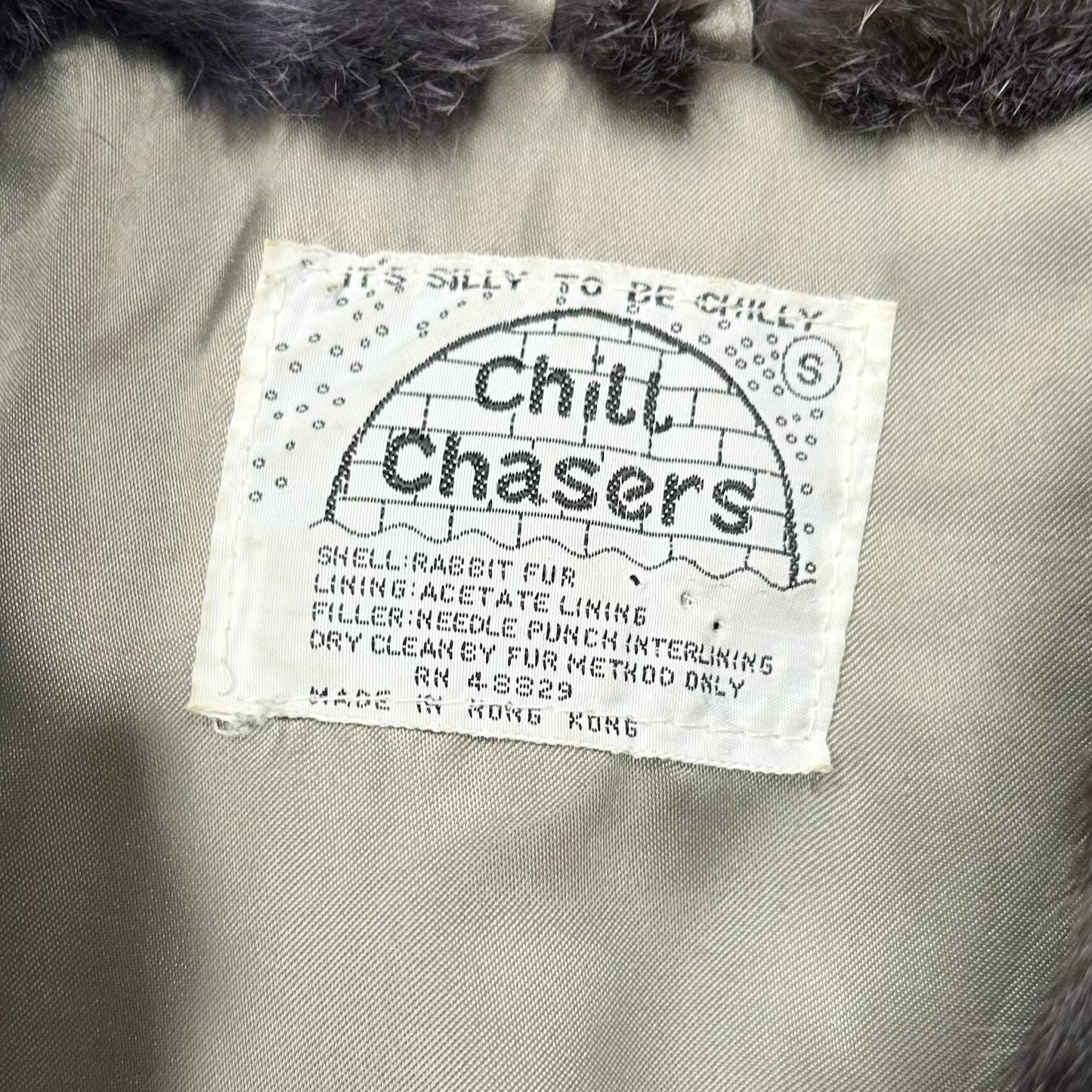 Coat Fur by Chill Chasers In Grey, Size: S