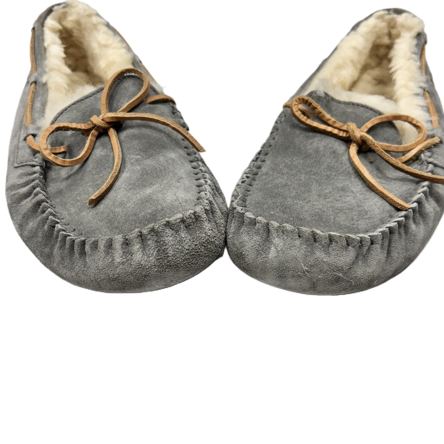 Slippers Designer By Ugg In Grey, Size: 10