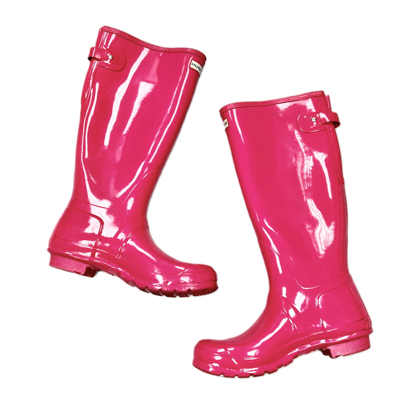 Boots Rain By Hunter In Pink, Size: 10