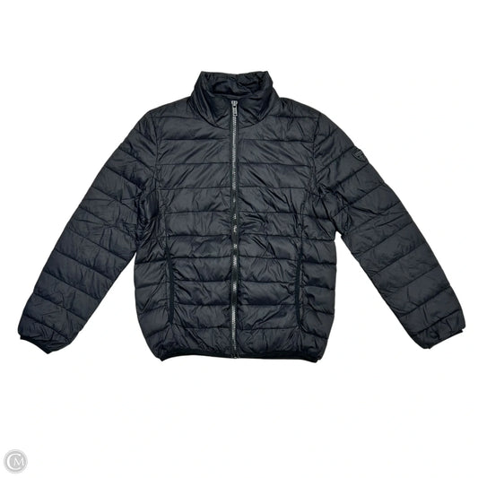 Coat Puffer & Quilted By Guess In Black, Size: M
