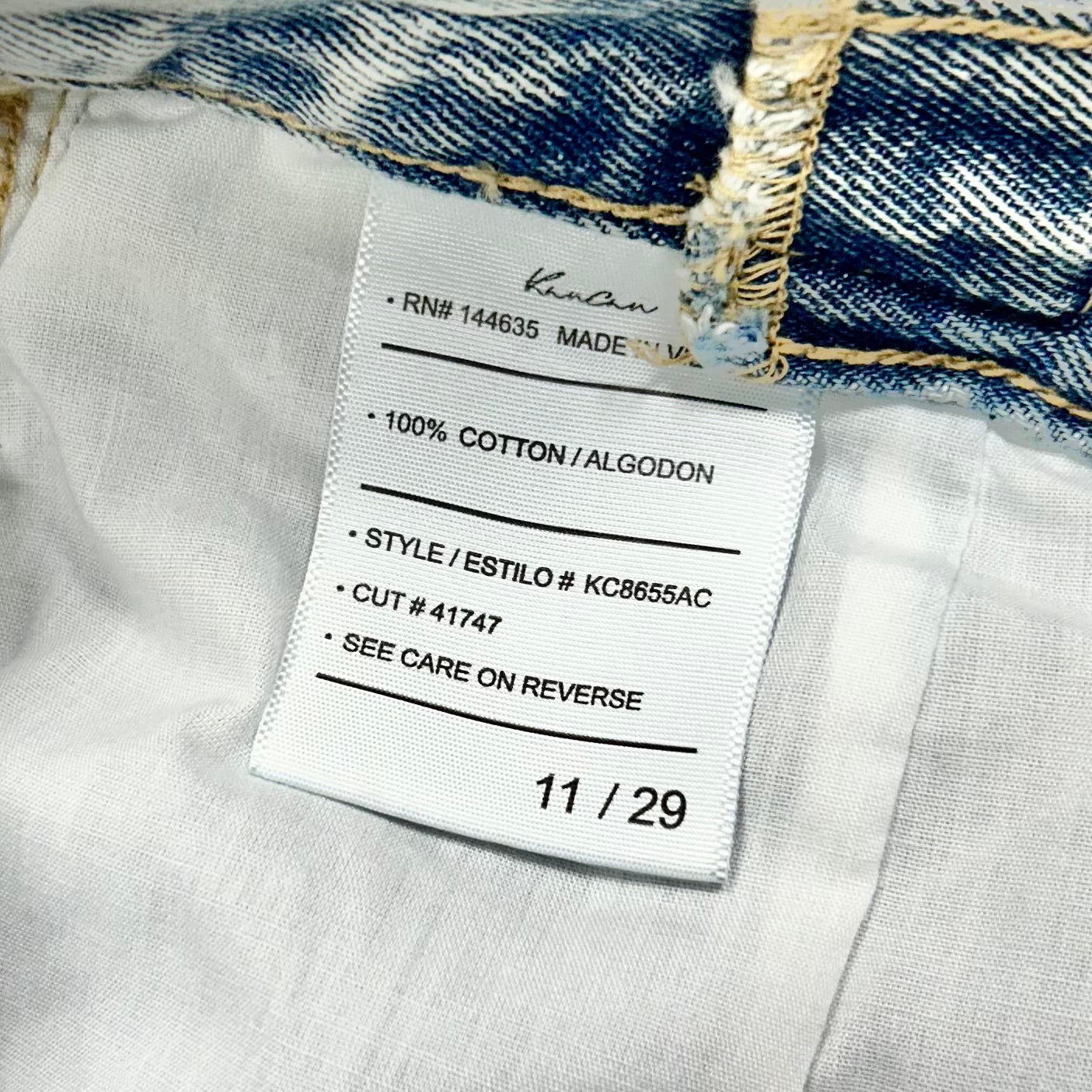 Jeans Straight By Le Lis In Blue Denim, Size: S