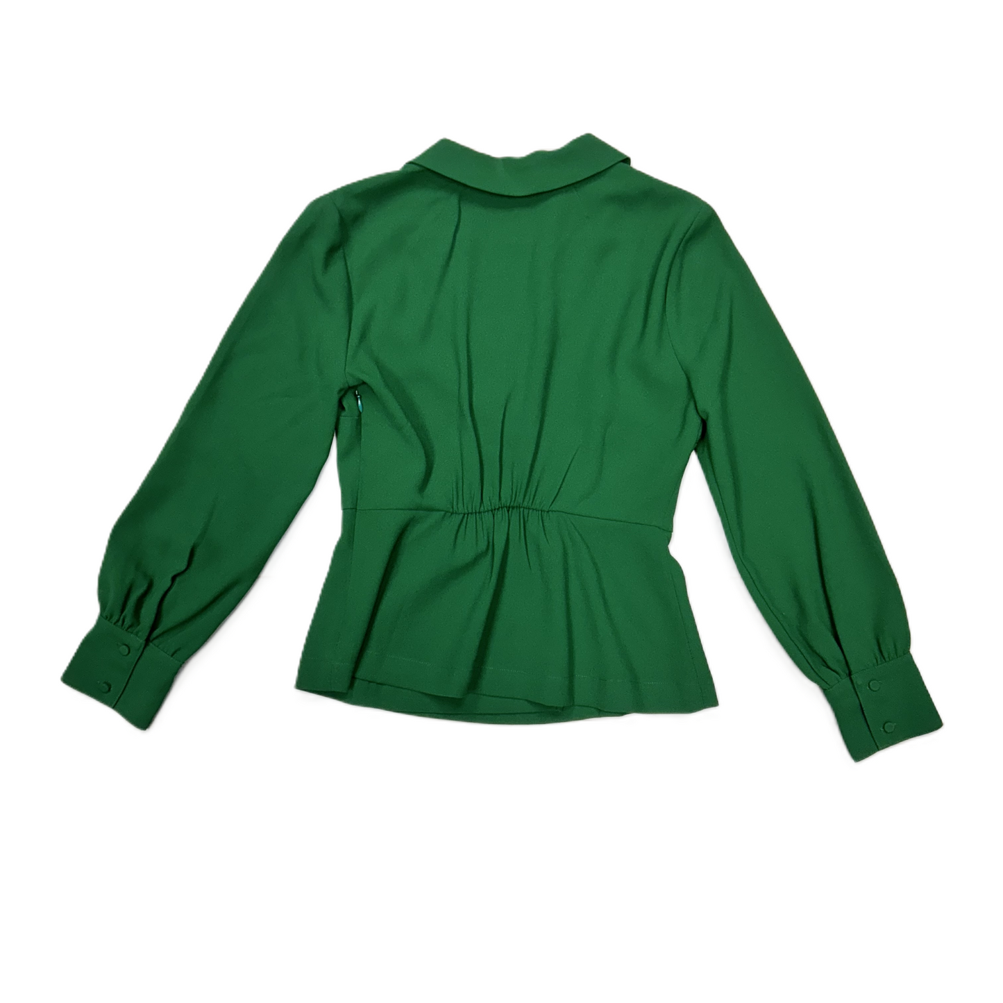 Blouse Long Sleeve By J. Crew In Green, Size: Xs