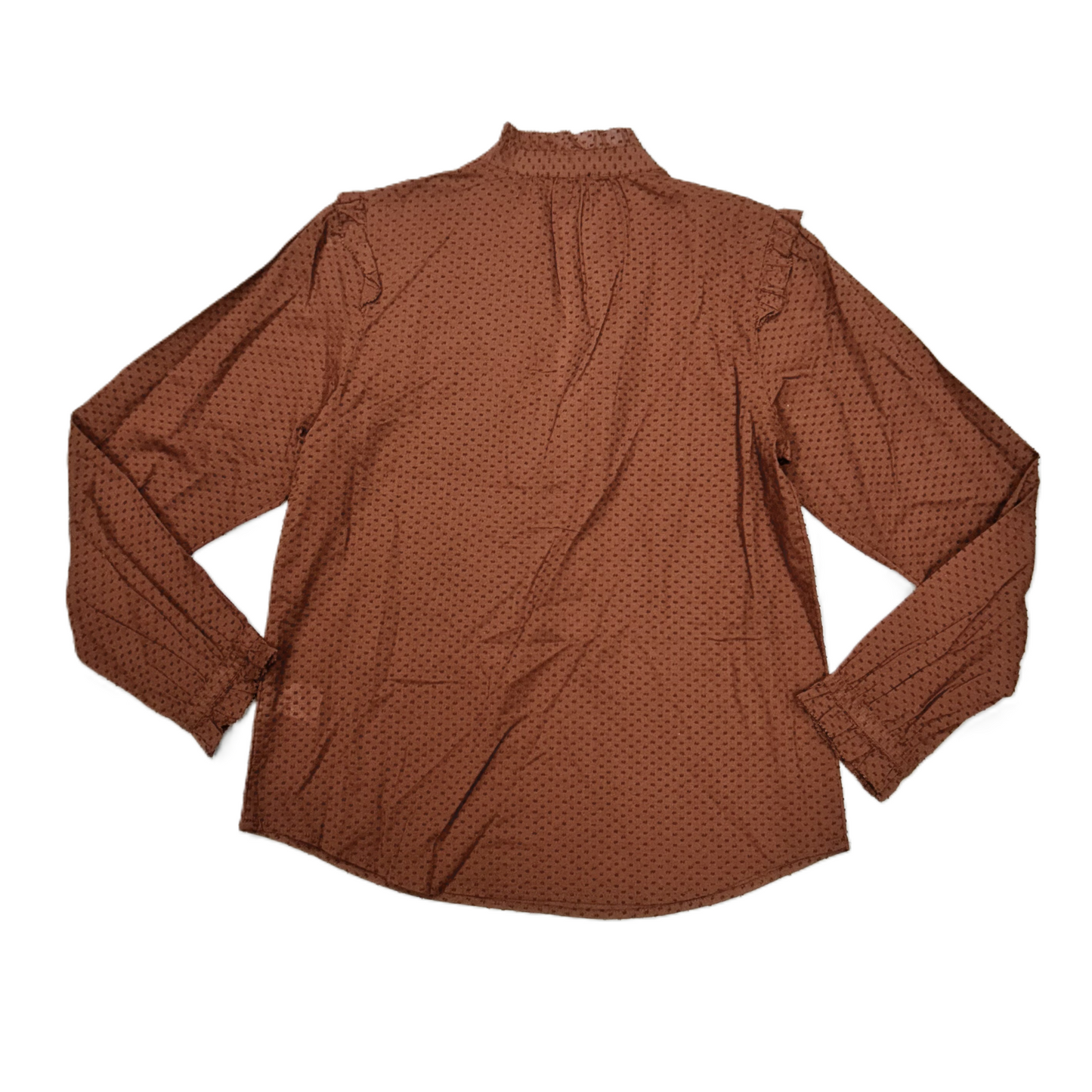 Top Long Sleeve By J. Crew In Brown, Size: Xs