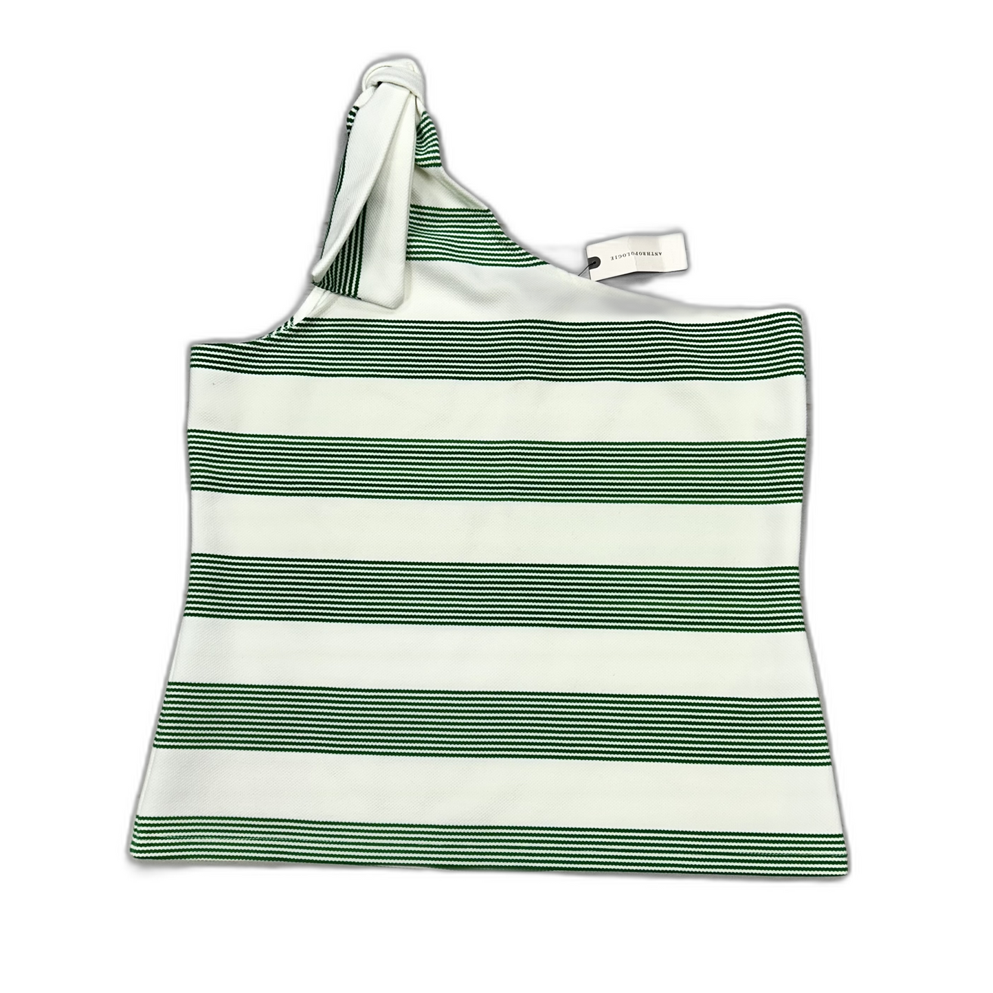 Top Sleeveless By Bishop + Young In Green & White, Size: L