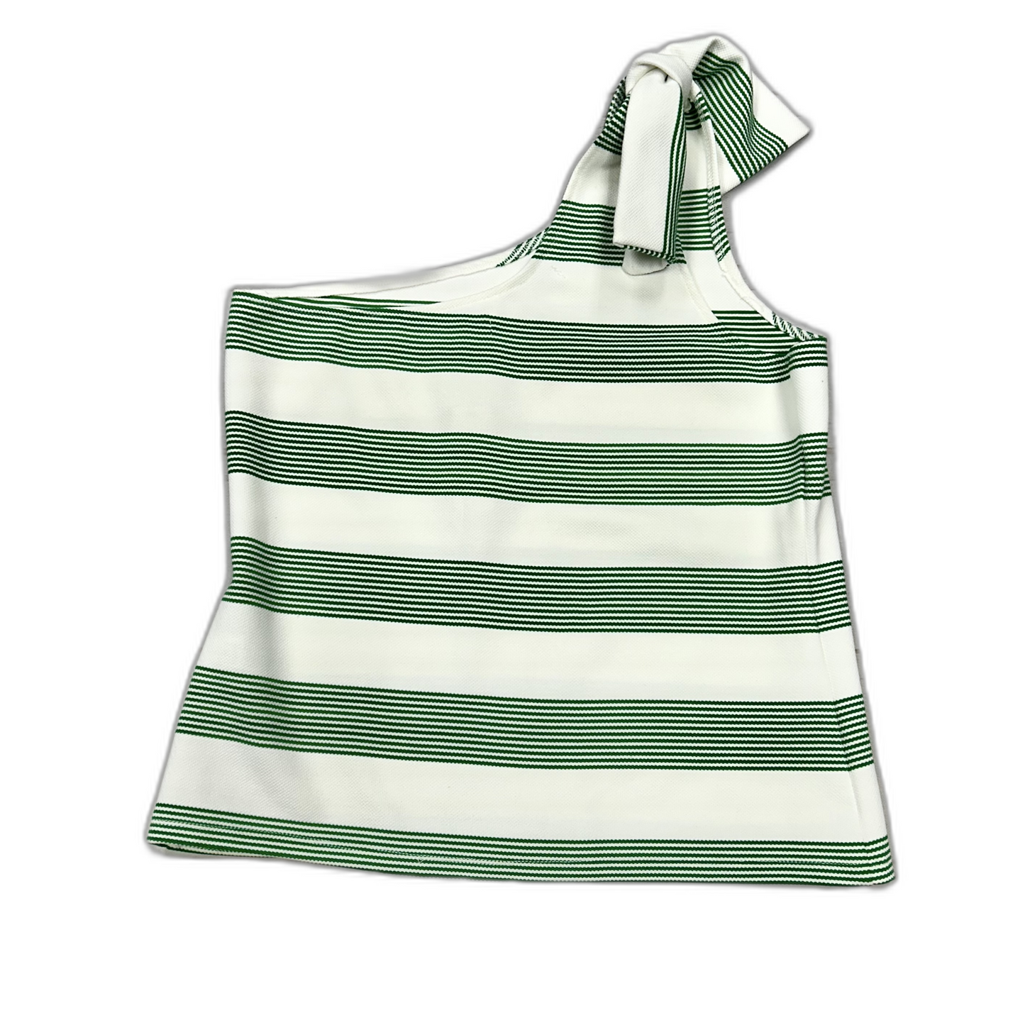 Top Sleeveless By Bishop + Young In Green & White, Size: L