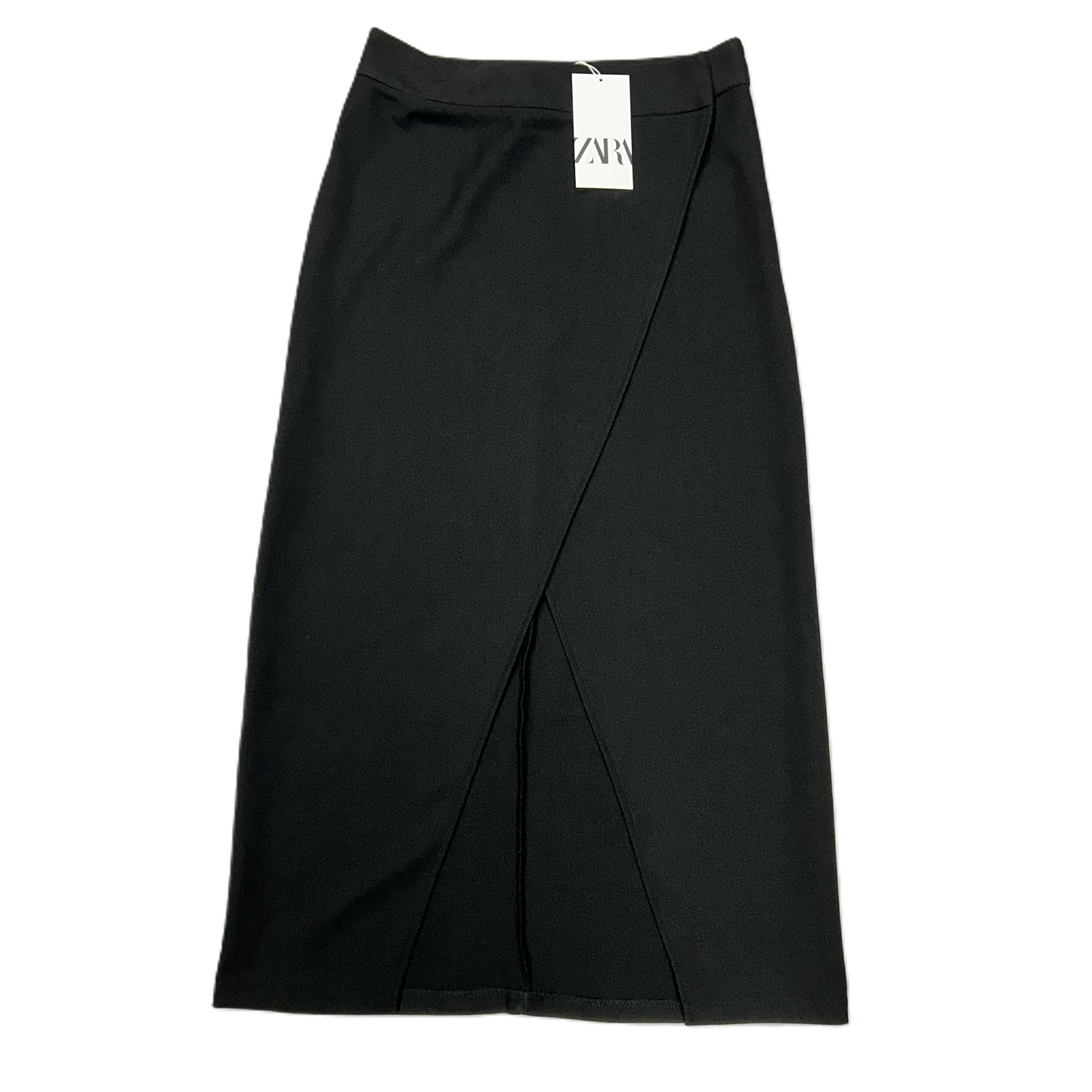 Skirt Midi By Zara In Black, Size: M