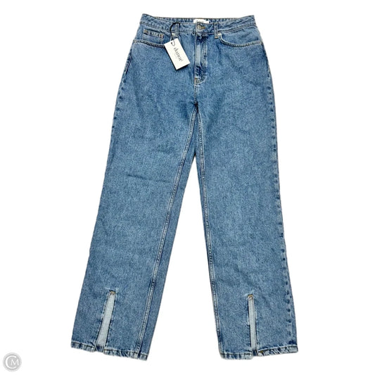 Jeans Wide Leg By Na-kd In Blue Denim, Size: 10