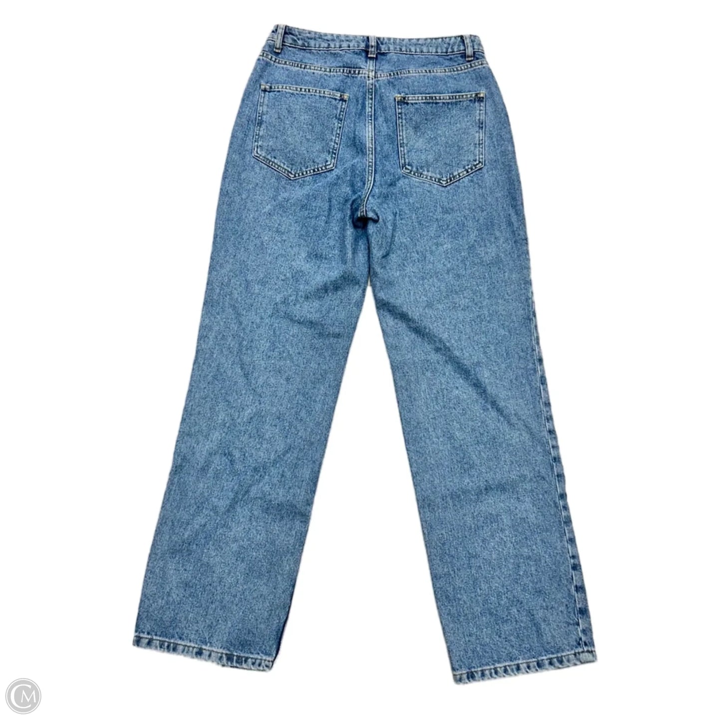 Jeans Wide Leg By Na-kd In Blue Denim, Size: 10