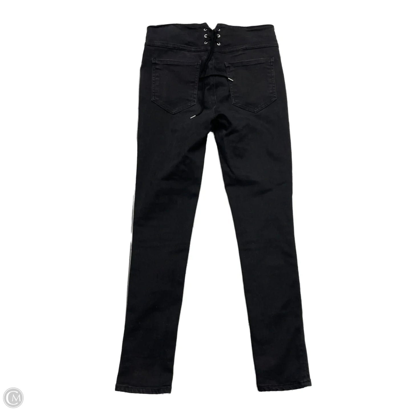 Jeans Skinny By Rag And Bone In Black & Silver, Size: 4