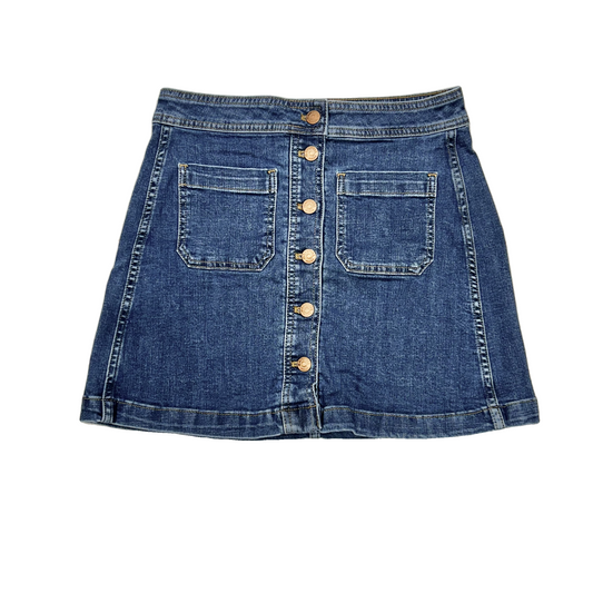 Skirt Mini & Short By Madewell In Blue Denim, Size: 0