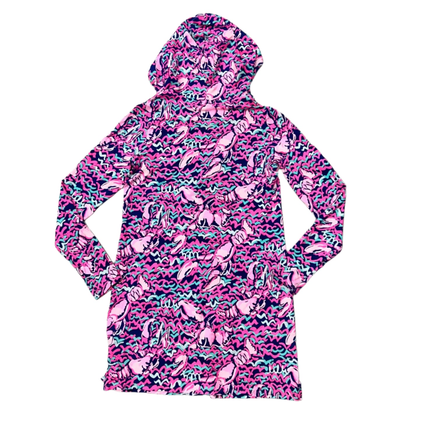 Dress Designer By Lilly Pulitzer In Blue & Pink, Size: M