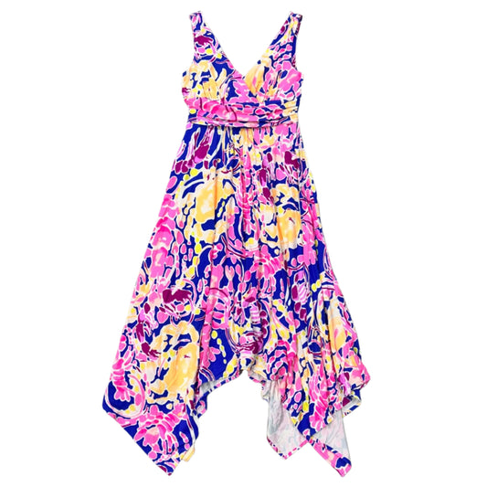 Dress Designer By Lilly Pulitzer In Blue & Pink, Size: S