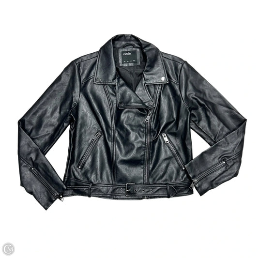 Jacket Moto By Elodie In Black, Size: L