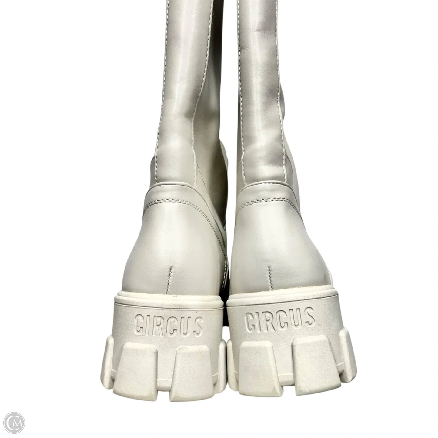 Boots Knee Heels By Circus By Sam Edelman In Beige, Size: 9.5