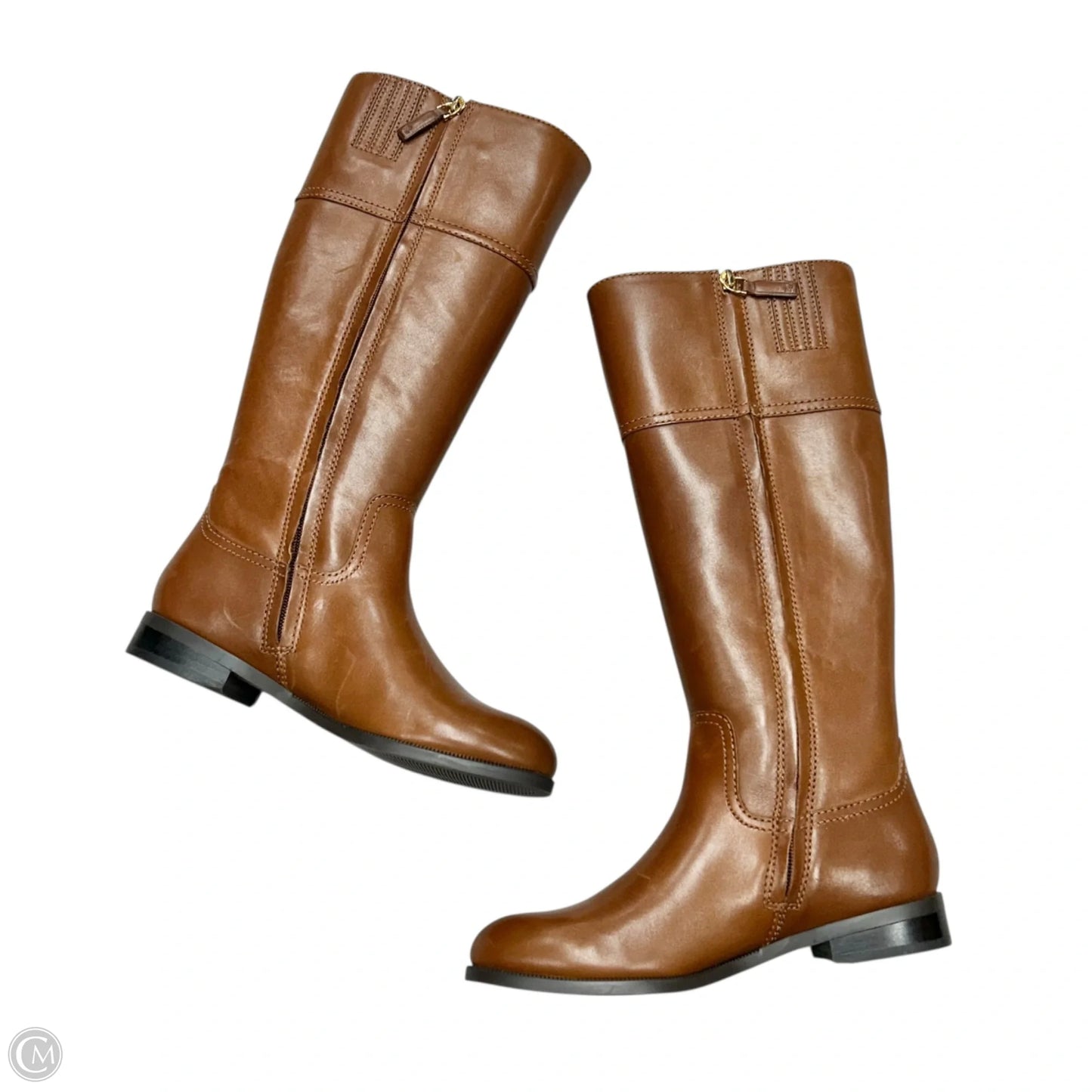 Boots Knee Flats By Lauren By Ralph Lauren In Brown, Size: 6