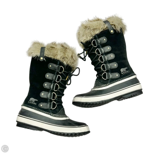 Boots Snow By Sorel In Black & Cream, Size: 9.5