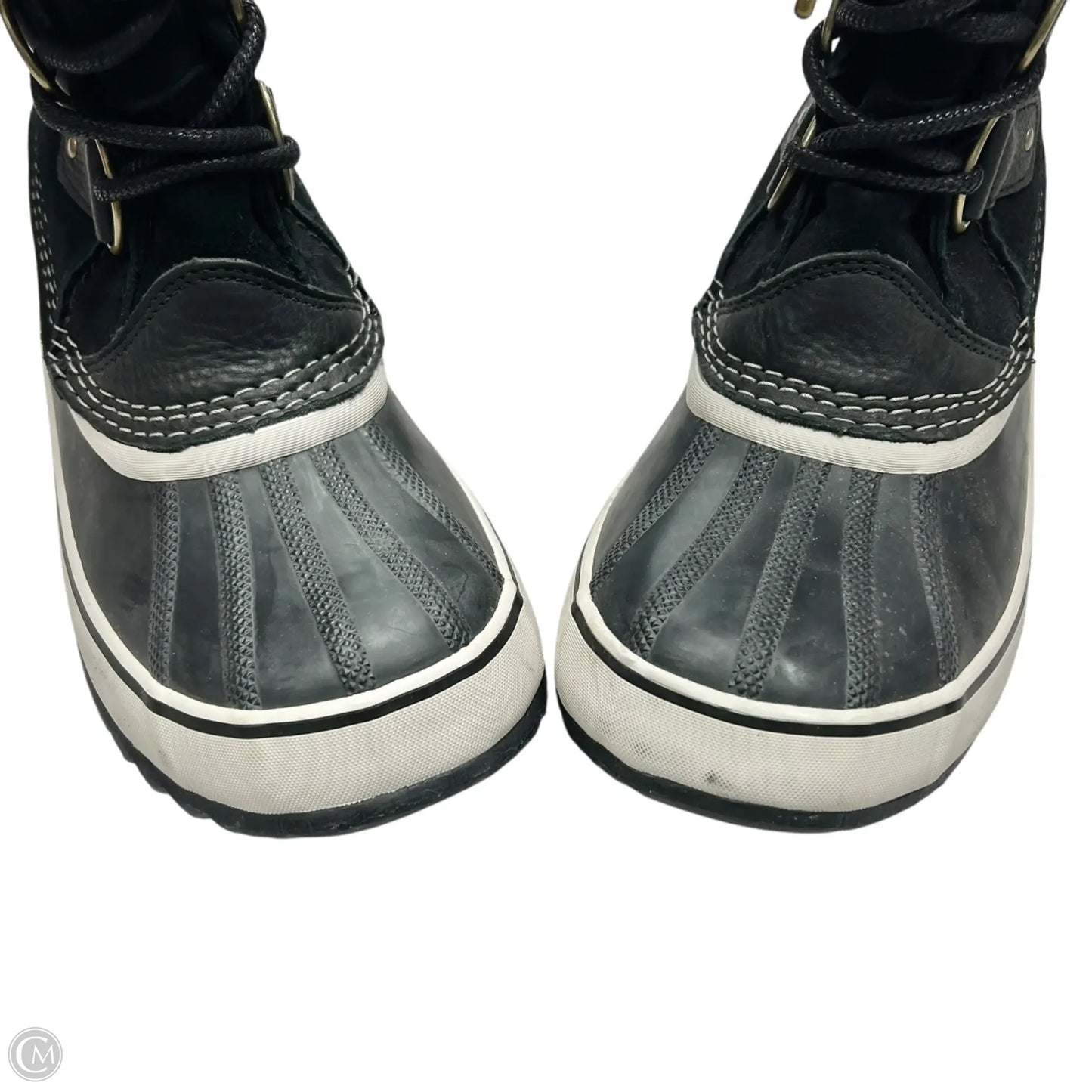 Boots Snow By Sorel In Black & Cream, Size: 9.5