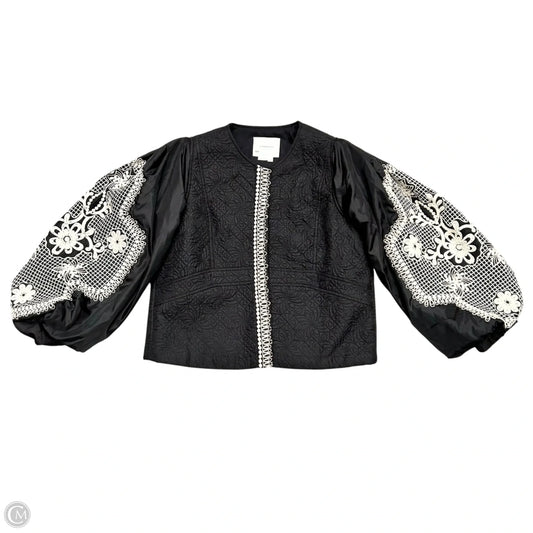 Jacket Other By Anthropologie In Black & Cream, Size: L
