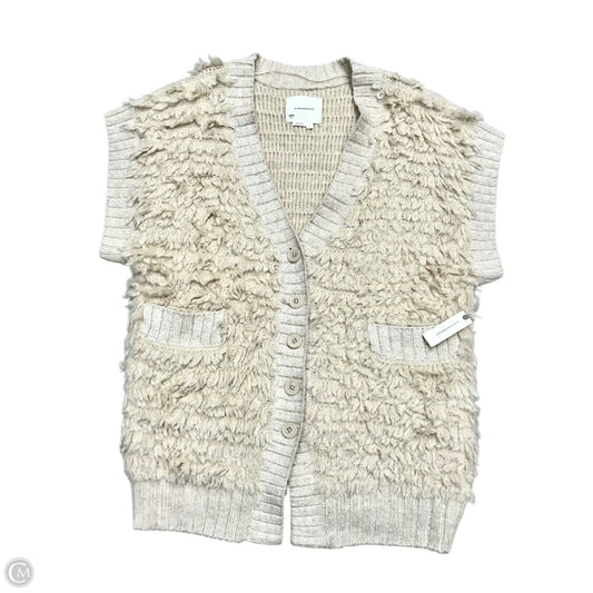 Sweater Cardigan By Anthropologie In Cream, Size: L