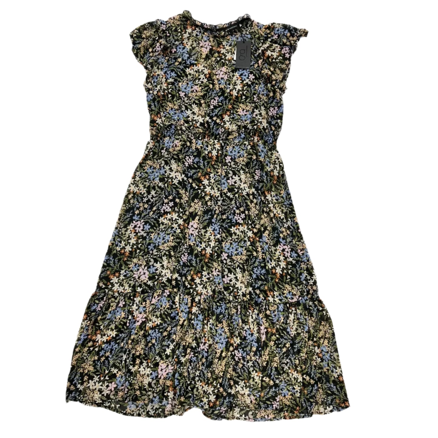 Dress Party Long By Gibsonlook In Floral Print, Size: Xxl