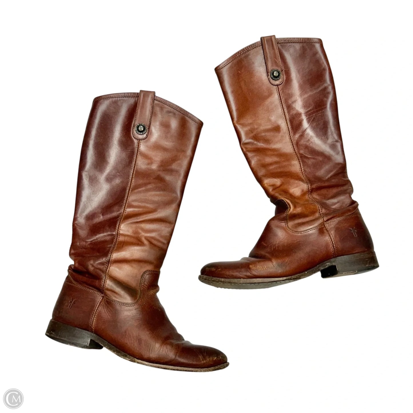 Boots Designer By Frye In Brown, Size: 6.5