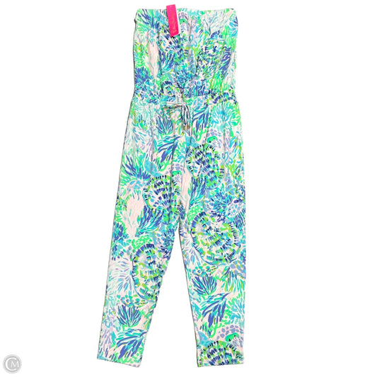 Jumpsuit Designer By Lilly Pulitzer In Blue & Green, Size: M