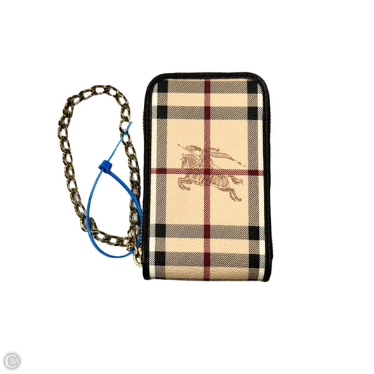 Wristlet Luxury Designer By Burberry, Size: Medium