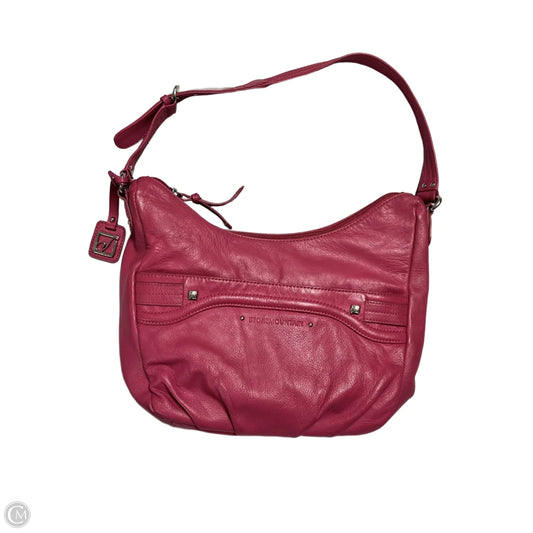 Handbag Leather By Stone Mountain, Size: Medium