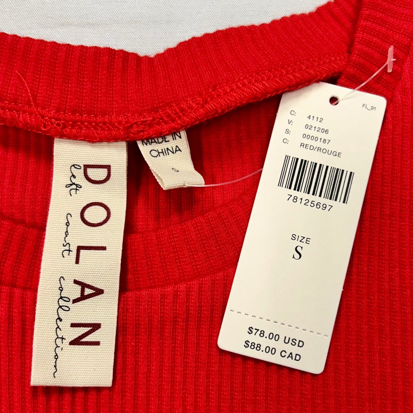 Top Long Sleeve By Dolan Left Coast  Size: S