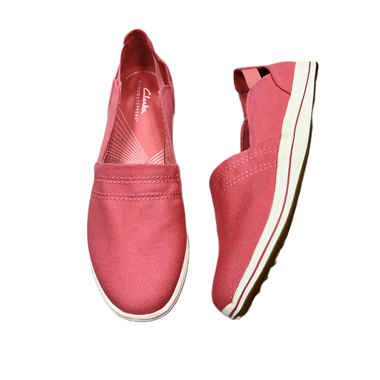 Pink Shoes Sneakers By Clarks, Size: 10