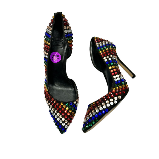 Rainbow Print Shoes Heels Stiletto By Inc, Size: 5.5