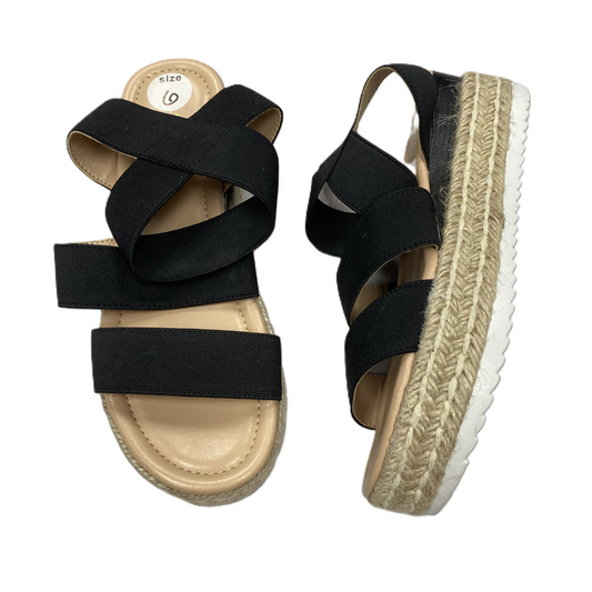 Black Sandals Heels Platform By Vepose, Size: 6