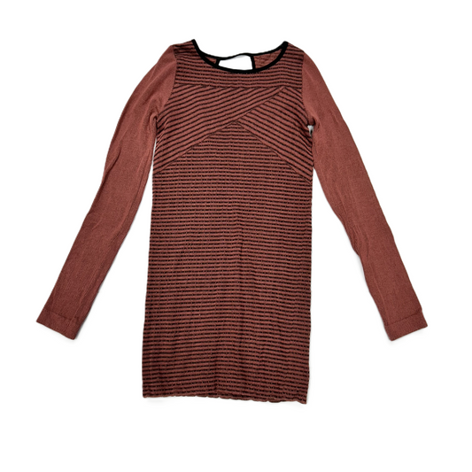 Black & Red Top Long Sleeve By Free People, Size: M