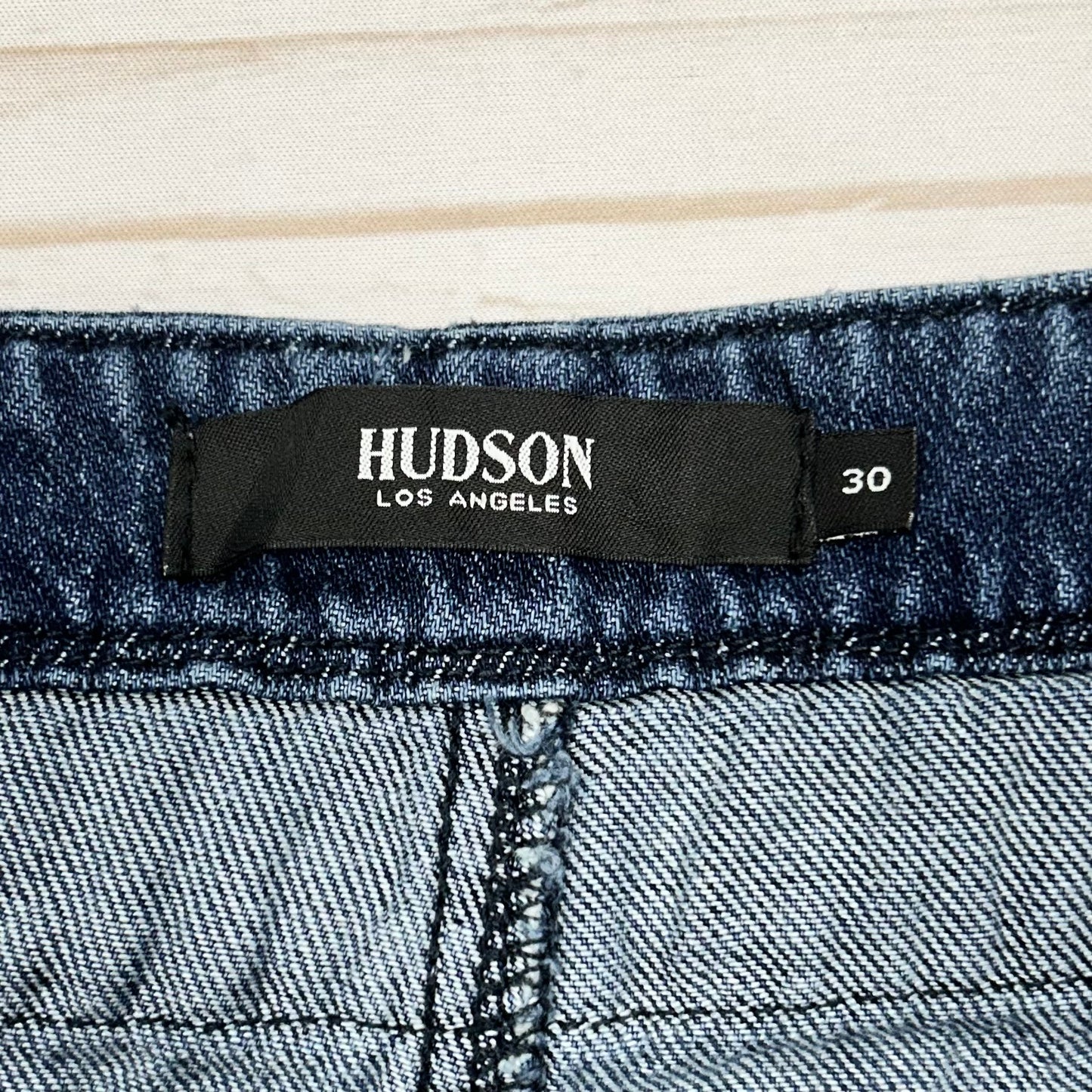 Blue Denim Shorts By Hudson, Size: 10