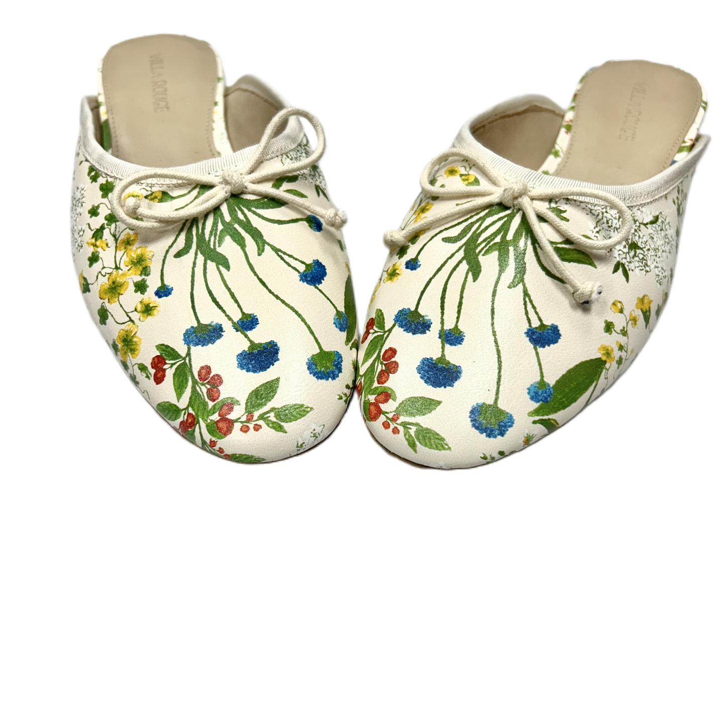 Floral Print Shoes Flats By Villa Rouge Size: 9