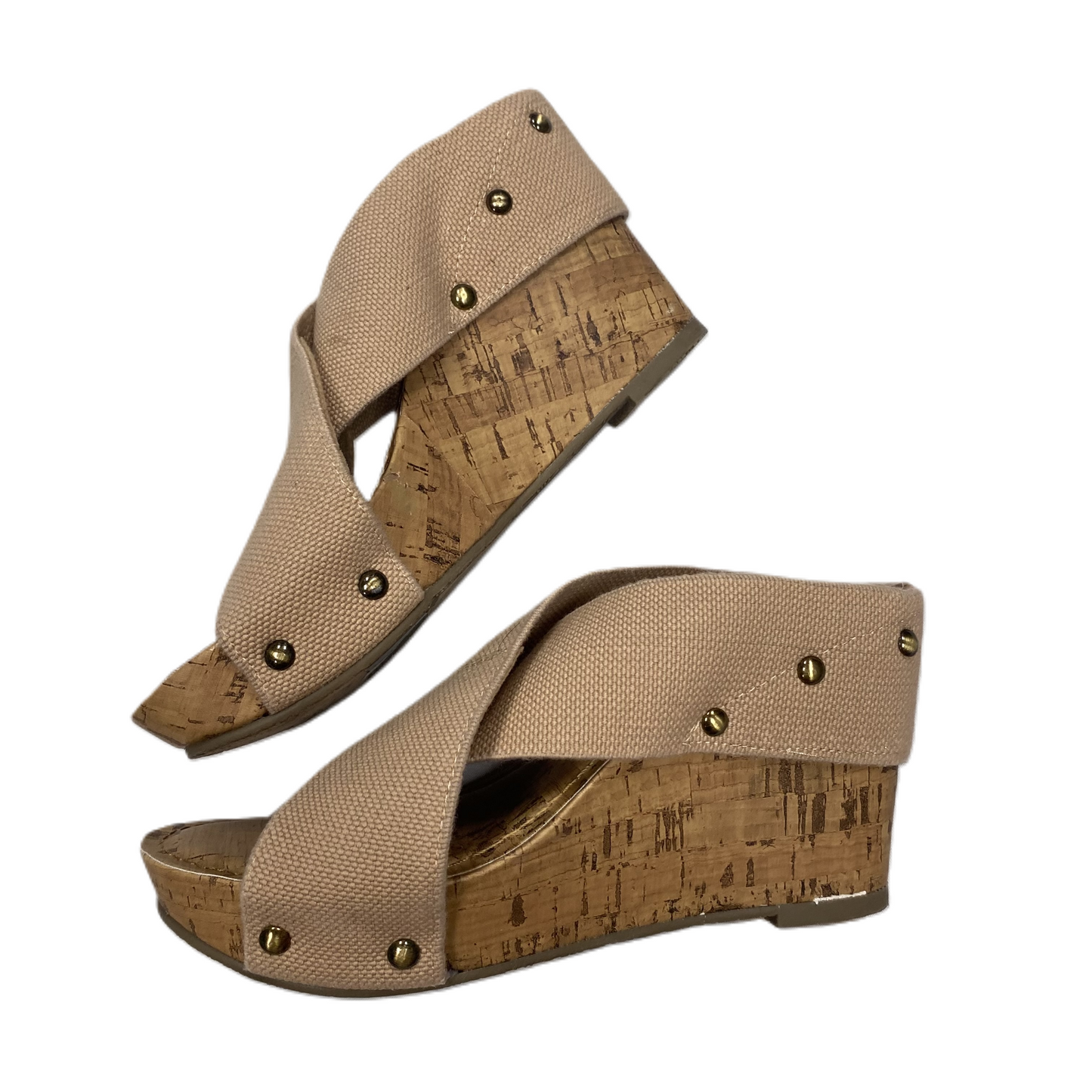 Tan Sandals Heels Wedge By Esprit, Size: 6