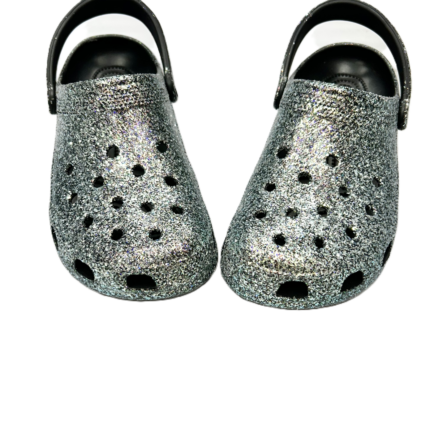 Silver Sandals Sport By Crocs, Size: 11