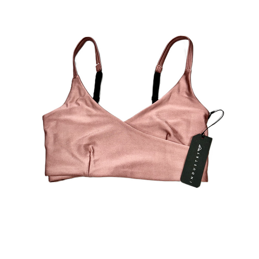 Pink Athletic Bra By Industry, Size: Large