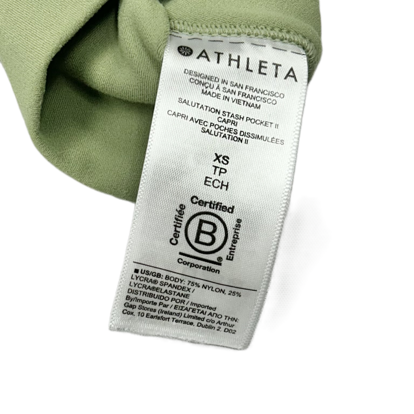 Athletic Leggings Capris By Athleta In Green, Size: Xs