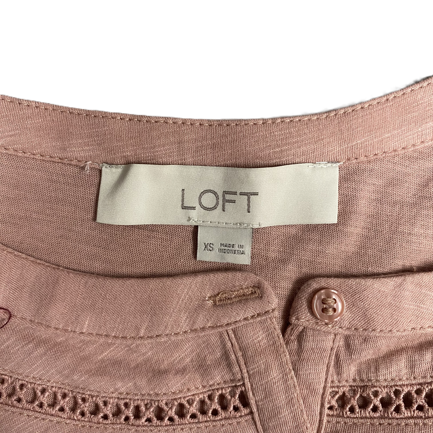 Top Sleeveless By Loft In Pink, Size: Xs