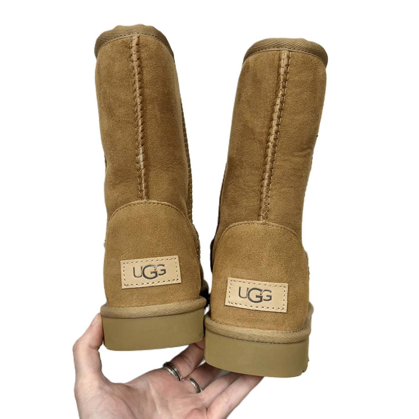 Boots Designer By Ugg In Tan, Size: 7