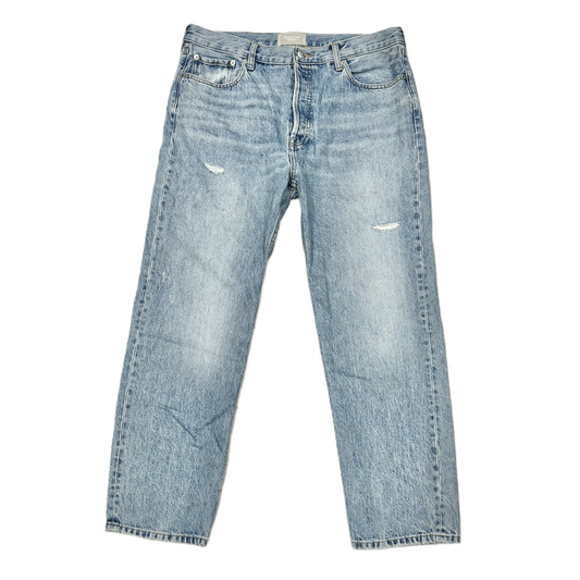 Jeans Straight By Everlane In Blue Denim, Size: 10